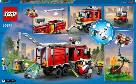 60374 LEGO® City Ugunsdzēsēju komandcentra auto 60374
