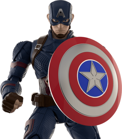 Blokees transformator  Marvel Heros - Champion Class Captain America, 81115 