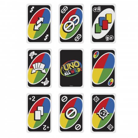 MATTEL GAMES Uno kārtis - All wild, HHL33 HHL33