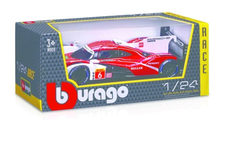 BBURAGO 1:24 sacīkšu automodelis Porsche 963, 18-28042 