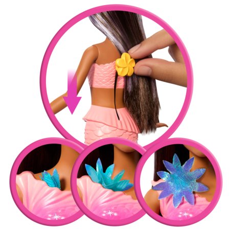 BARBIE Dreamtopia Ziedoša burvju nāriņa - Brunete, JDM73 