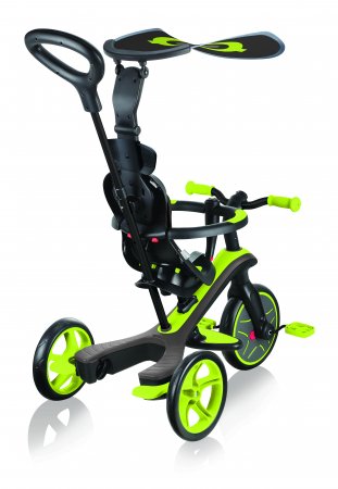 GLOBBER trīsritenis Trike Explorer 4in1, laima zaļš, 632-106-2 632-106-2