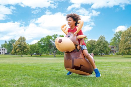 DO U PLAY ROVERS piepūšamais lēkājamais Briedis, 850531 