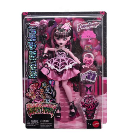 MONSTER HIGH baisi saldā dzimšanas diena – Drakulauras lelle, JBG74 