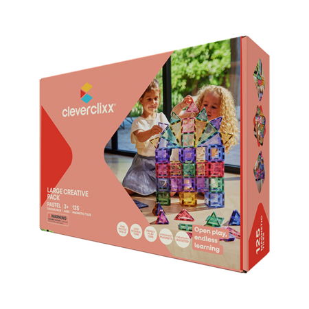 CLEVERCLIXX magnētiskais konstruktors Inventive Pack Intense, 110 gab. + 15 flīzes, CC-1005 