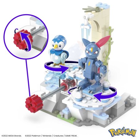 MEGA CONSTRUX POKEMON Piplup un Sneasel ziema, HKT20 HKT20