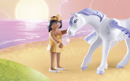 PLAYMOBIL PRINCESS MAGIC Pegasus with Rainbow in the Clouds, 71361 