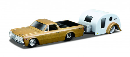 MAISTO DIE CAST 1941 automašīna treileris ceļošanai Tow & Go 1:64, 15368 15368