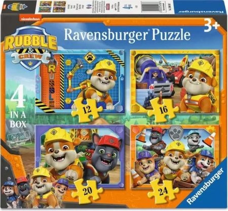 RAVENSBURGER bērnu puzle Rubble & Crew, 12/16/20/24 gab., 12004188 