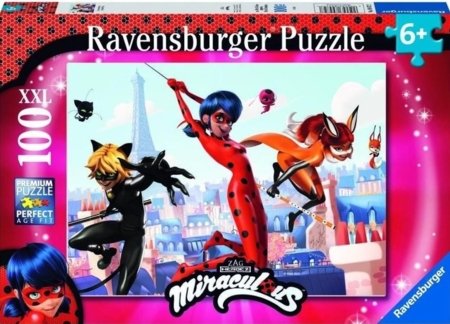 RAVENSBURGER PUZZLE puzle Miraculous, 100 gab., 12004172 6 