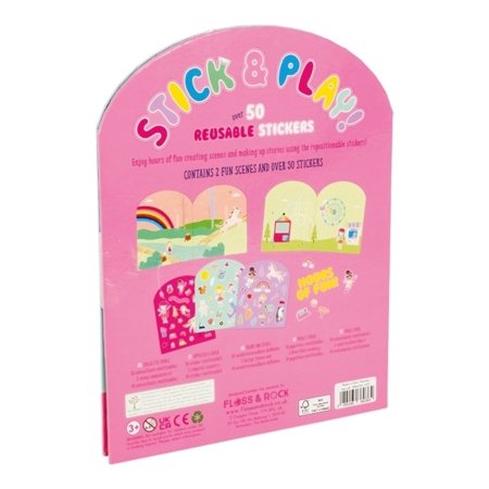 FLOSS AND ROCK Komplekts ar atkārtoti lietojamām uzlīmēm, Varavīksnes feja, 48P6036 