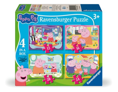 RAVENSBURGER puzle Peppa Pig 12/16/20/24d., 4104 