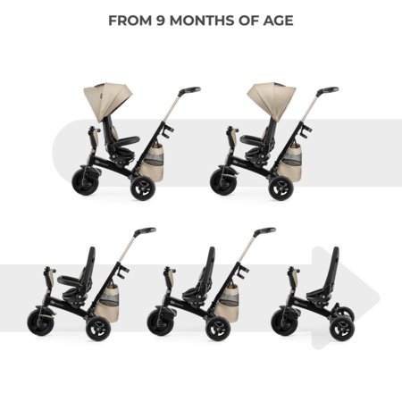 KINDERCRAFT trīsritenis EASYTWIST, smilškrāsas, KREASY00BEG0000 