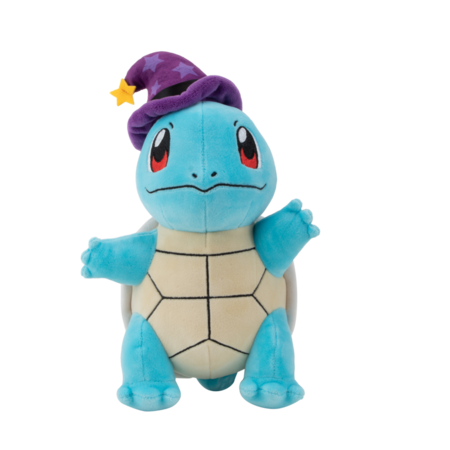 POKEMON plīša rotaļlieta Squirtle ar raganas cepuri, 20 cm, PKW3099 