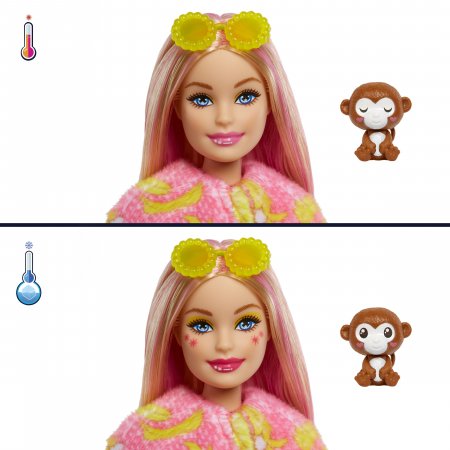 BARBIE Lelle Cutie Reveal džungļu draugi - mērkaķis, HKR01 HKR01