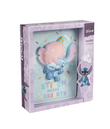 STITCH piezīmju grāmatiņa Squishy 3D, 75231PTR 