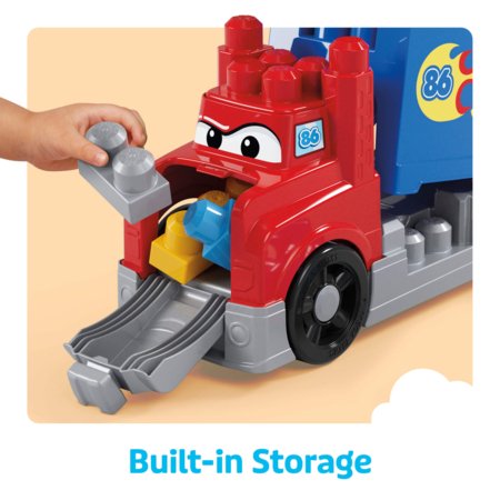 MEGA BLOKS kravas auto ar trasi būvēšanas komplekts, JFR29 