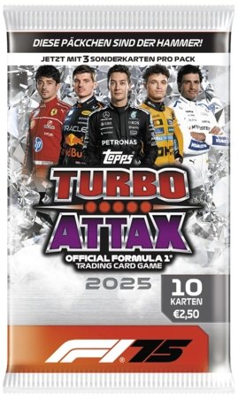 TOPPS kartītes Formula 1 2025 Turbo Attax packet, 076303 