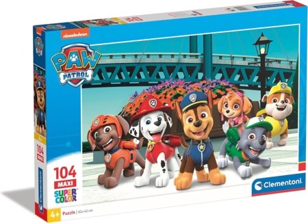 CLEMENTONI puzle Maxi Paw Patrol, 104 gab., 23755 