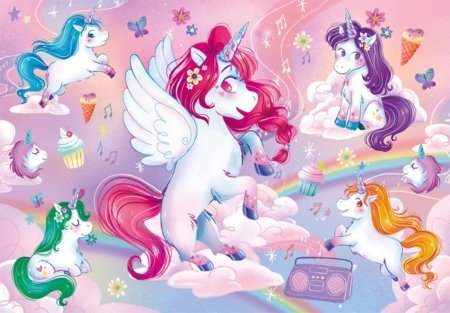 CLEMENTONI puzle Maxi Noli Jolly Unicorns, 24 gab., 28525 