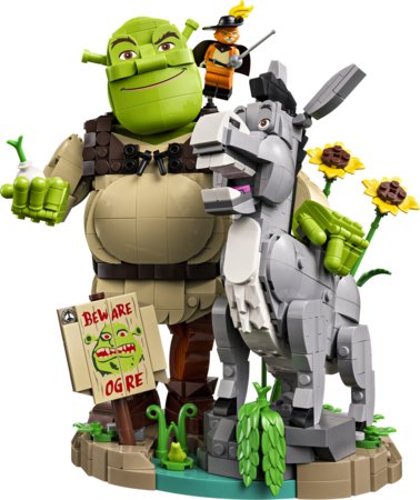 72423 LEGO® Šreks: Šreks, Ēzelītis un Runcis zābakos 