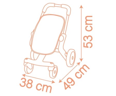 SMOBY sporta leļļu rati, 7600251224 