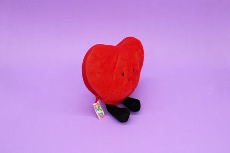 FLIPETZ plīša rotaļlieta - roze sirdī, Poppy red, 80400 