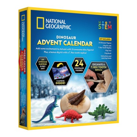 NATIONAL GEOGRAPHIC adventes kalendārs Dinosaur, RTDINOADVENT 
