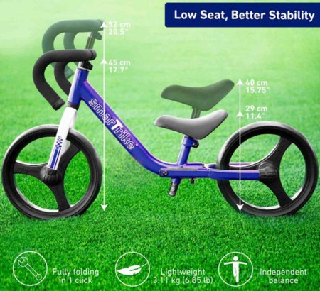 SmarTrike salokāms balansa divritenis, zils, 1030800 