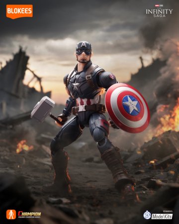 Blokees transformator  Marvel Heros - Champion Class Captain America, 81115 