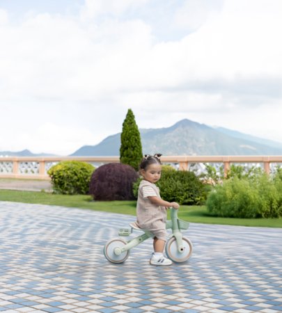 GLOBBER mācību trīsritenis Learning Trike 3in1 Plus, pistāciju, 738-109 
