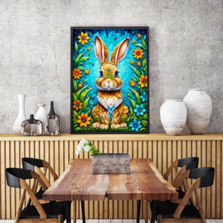 ENJOY PUZZLE puzle DĀRZA ZAĶĪTIS, 1000 gab., 68 × 48 cm, Enjoy-2149 