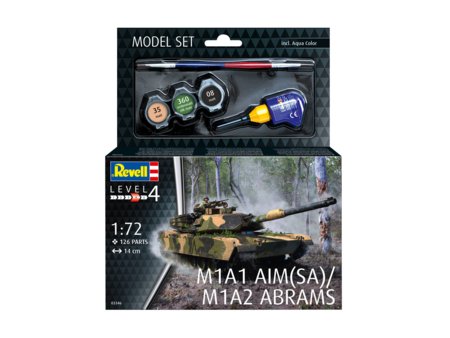 REVELL auto modelis M1A1 AIM(SA)/ M1A2 Abrams, 63346 