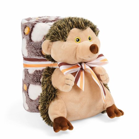 PERLETTI Mīksta plīša rotaļlieta ar segu Hugo hedgehog, 13079 13079