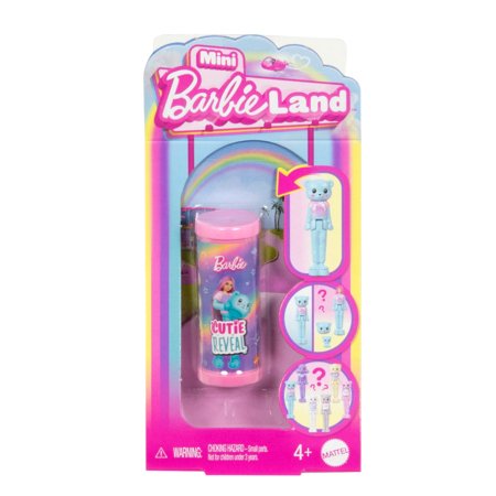 BARBIE Mini BARBIELand Cutie Reveal leļļu sērija Cozy Cute Tees, JCR15 