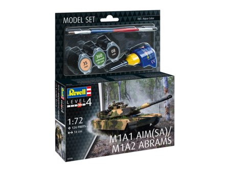 REVELL auto modelis M1A1 AIM(SA)/ M1A2 Abrams, 63346 