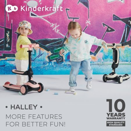 KINDERKRAFT skrejritenis HALLEY, rose pink, KRHALL00PNK0000 