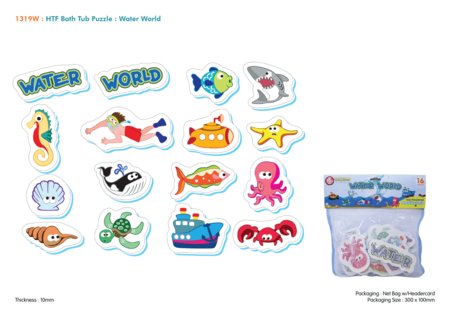 SUNTA bērnu vannas puzle Ūdens pasaule, 16 daļas, 1319W 