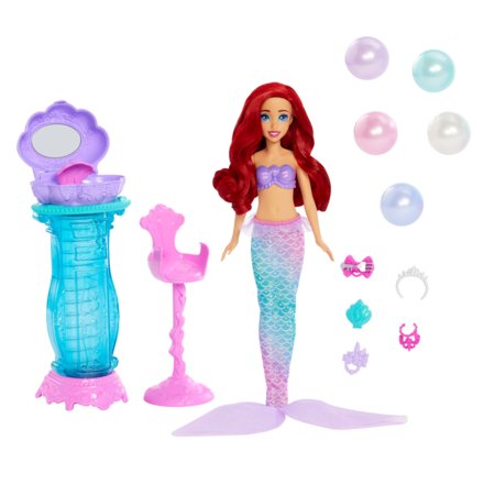 DISNEY PRINCESS lelle Ariela ar piederumiem, JBF86 