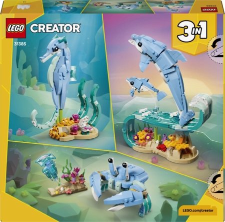 31385 LEGO® Creator Jūras dzīvnieki: Skaistie delfīni 