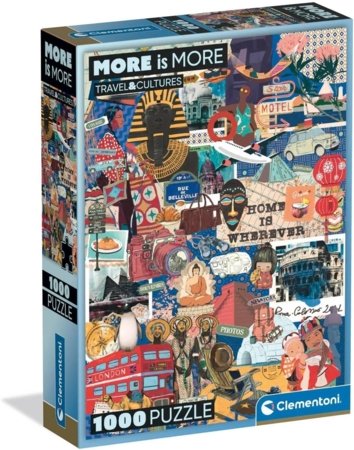 CLEMENTONI puzle More Is More - Travel&Cultures, 1000 gab., 37072 