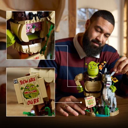 72423 LEGO® Šreks: Šreks, Ēzelītis un Runcis zābakos 