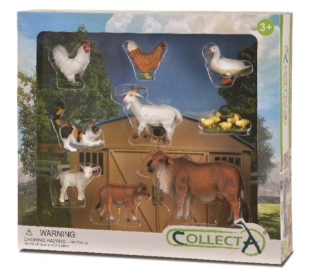 COLLECTA lauksaimniecības dzīvnieku figūriņu komplekts, 9gab, 84049 