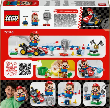72043 LEGO® Super Mario Mario Kart™ – Interaktīvs LEGO® Mario™ un Standard Kart 