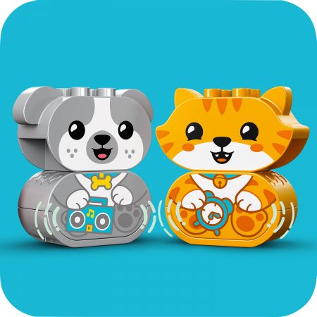 10977 LEGO® DUPLO® Creative Play Mans pirmais kucēns un kaķēns ar skaņām 10977