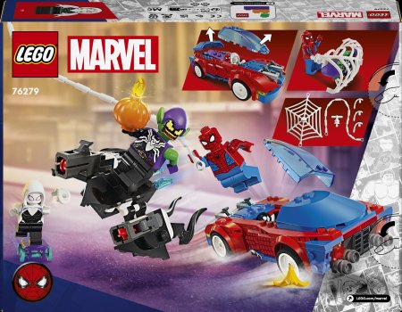 76279 LEGO® Super Heroes Marvel Zirnekļcilvēka Sacīkšu Auto Un Venom Zaļais Goblins 