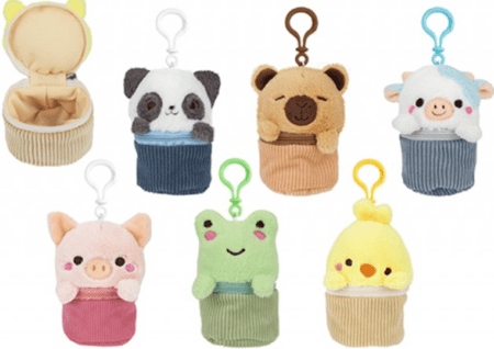 Plīša dzīvnieku sprādze 11cm, dažādi, 456342 