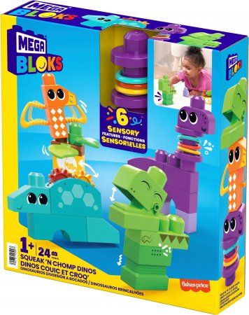 MEGA BLOKS Squeak n’ Chomp dino, HKN43 HKN43