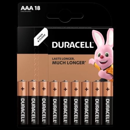 DURACELL baterijas AAA, 18 gab, 250-07577 