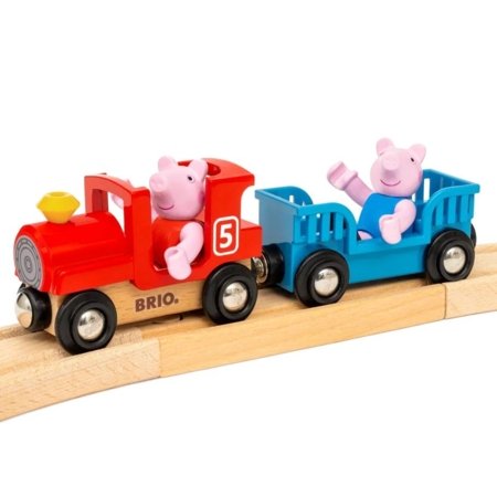 BRIO PEPPA PIG vilciena komplekts ar sliedēm, 36123 